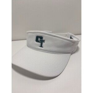 110 One Ten OT Oregon Tech Visor Hat White Adjustable Strap